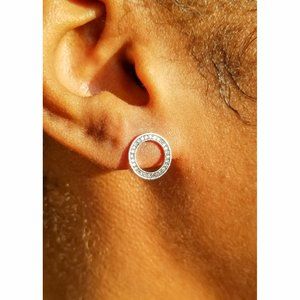 Sterling Silver Circle Earrings